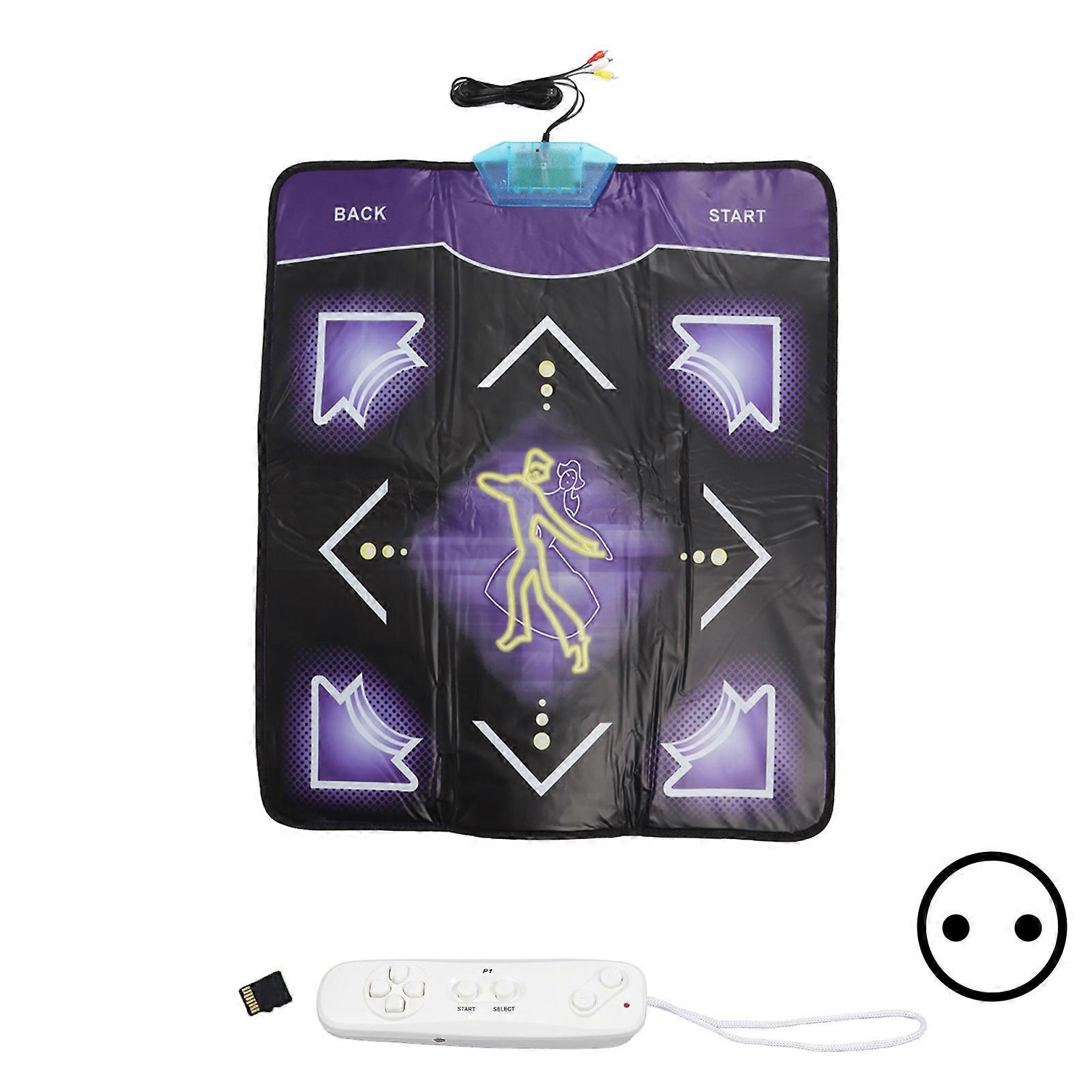 Tanzmatte Soft Prevent Slip Wearable 100 Musik 60 Spiele Dual-Use-Tanzpad für TV-Computer für Kinder Erwachsene 100?240V EU-Stecker
