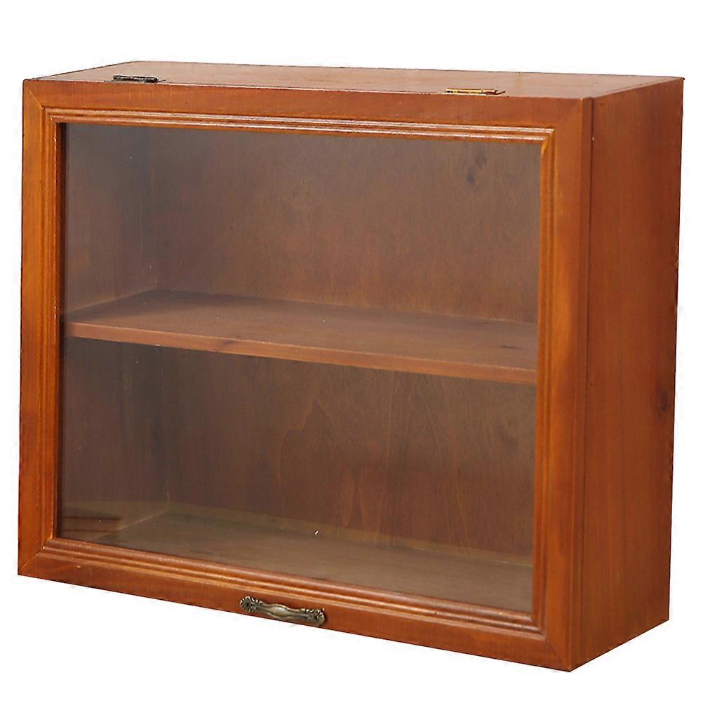 Vintage Display Cabinet Desktop Small Figurine Display Stand Model Statue Holder