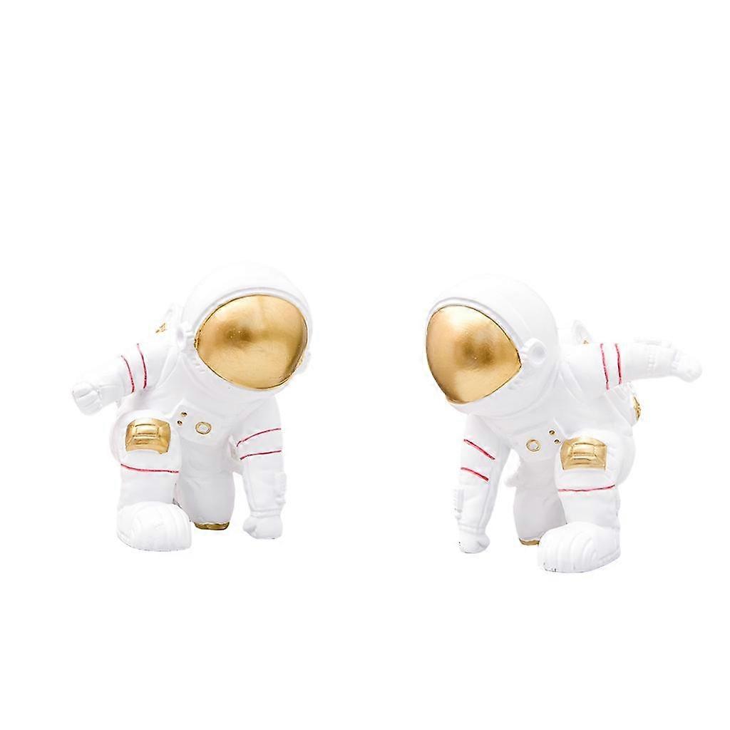 2x Nordic Astronaut Statue Figurine Boys Room Hotel Nursery Desktop Decor