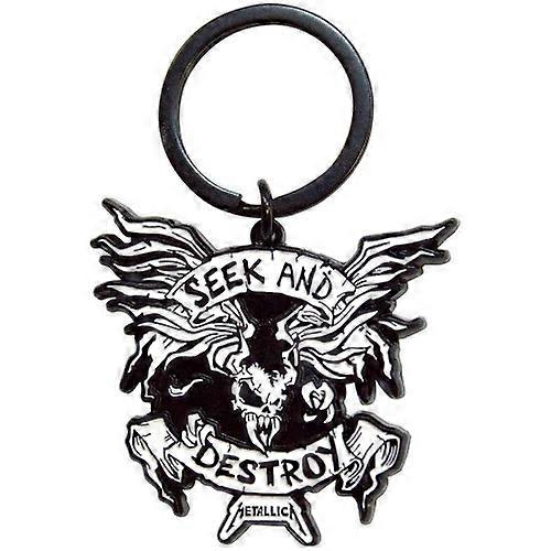 Seek And Destroy Enamel Keyring