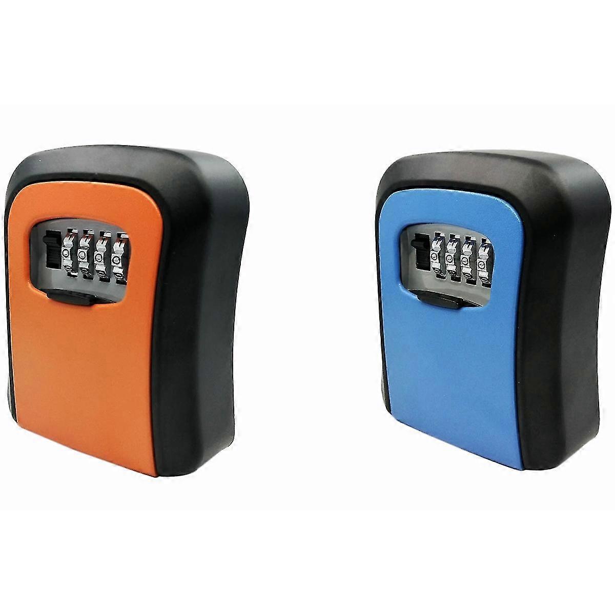 blue password key lock box wall mounted zinc alloy key box