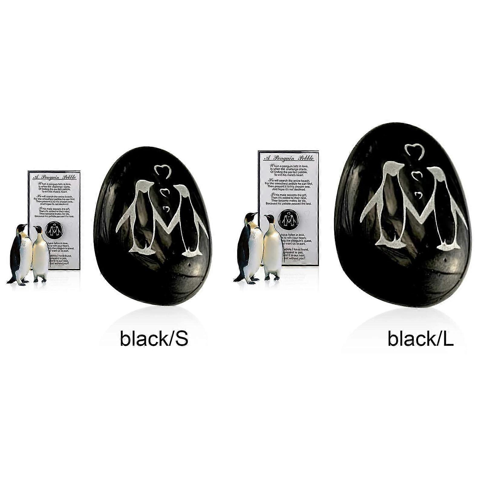 2023 Positivity Penguin Pebble Personalized Glass Keepsake Decor For The One Love