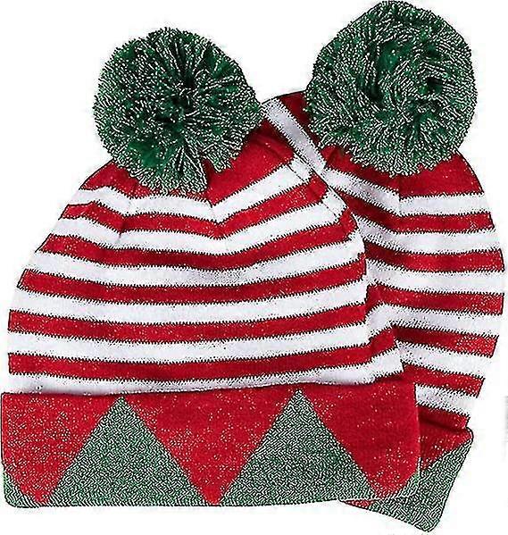 Mütze, Festmütze mit Pom Bommeln (2er-Pack)