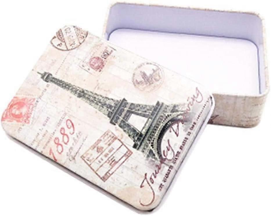 Cartoon Rectangular Storage Containers Portable Case with Lid for Jewelry Coin Tea Candy Pill Storage (multicolour 1pc)