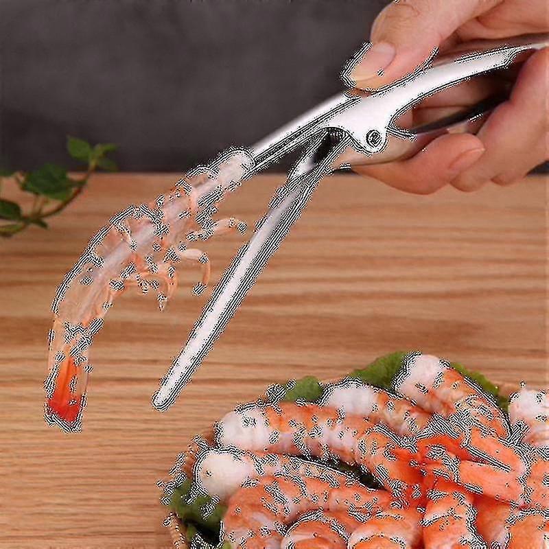 الفولاذ المقاوم للصدأ الجمبري مقشر الجمبري الجمبري Deveiner سكين الصيد جراد البحر شل مزيل قشر الجهاز