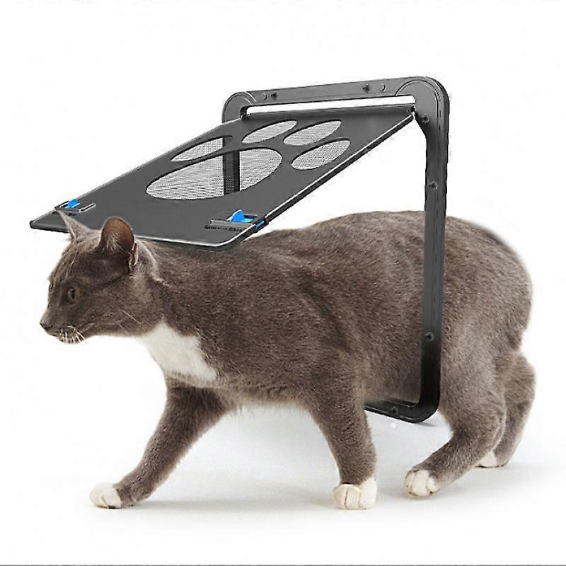 Pet Screen Door Protector Sliding Dog Screen Magnetic Flip Screen Lock Feature Heavy Duty Mosquito Door for Small Dogs and Cats