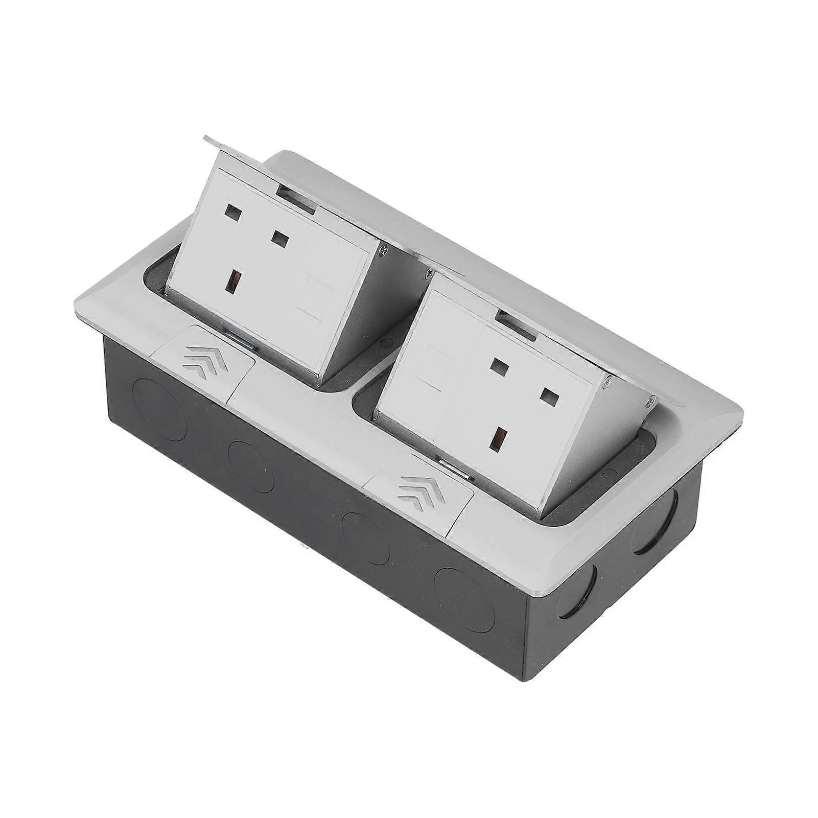 Double UK Standard Desktop Outlet for Office - Bounce Slowly Floor Socket