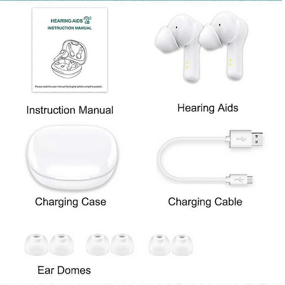 Bluetooth 16 Channels Digital Hearing Aid APP Programmed Charge Hearing Amplifier Touch Control Sound Amplifier Earphone