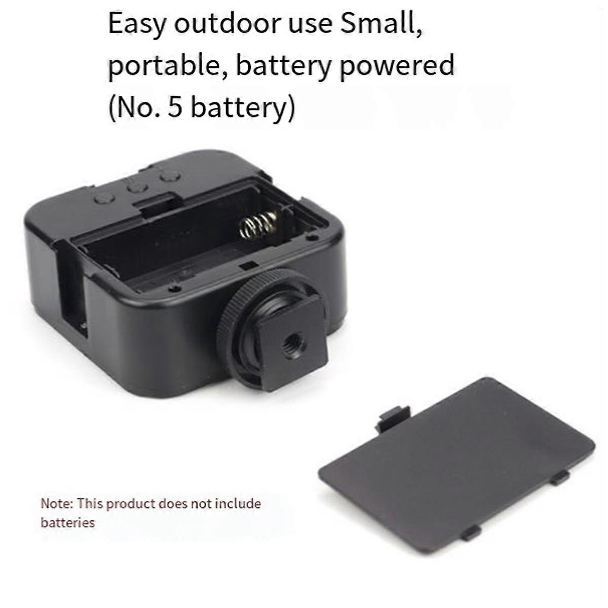 49 LED 5W Mini LED Video Light Photography 6500K Fill-in Lamp Dimmable Hot Shoe Mount Adapter for Universal Camera