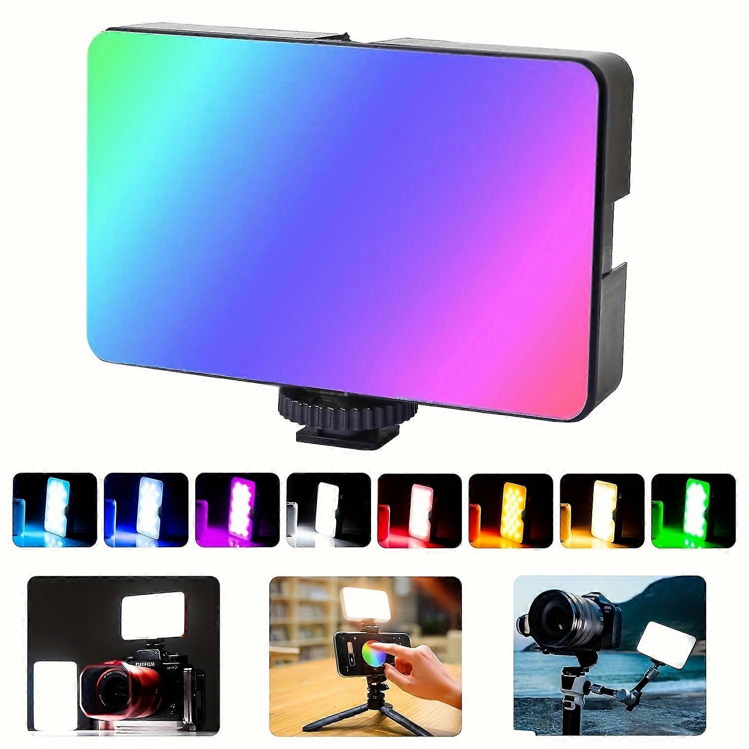 UEGOGO RGB Portable LED Video Light - Full Spectrum Color, High CRI, Dimmable, Rechargeable Battery - Ideal for Vlogging & Professional Photography