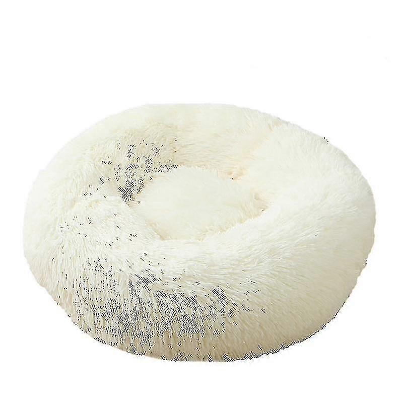 Calming Plush Donut Bed for Cats and Dogs - Washable