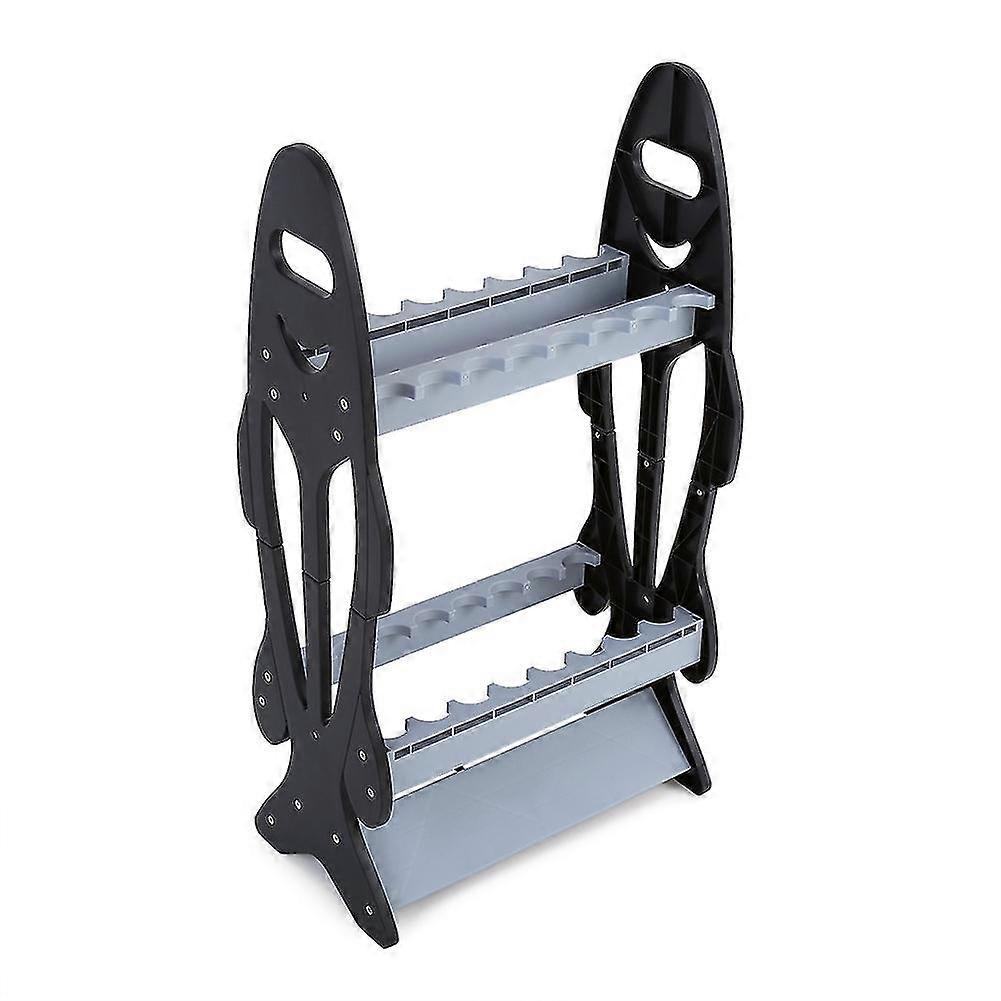 16 Rods Fishing Rod Pole Holder Stand Rack - Lightweight and Portable Organizer
