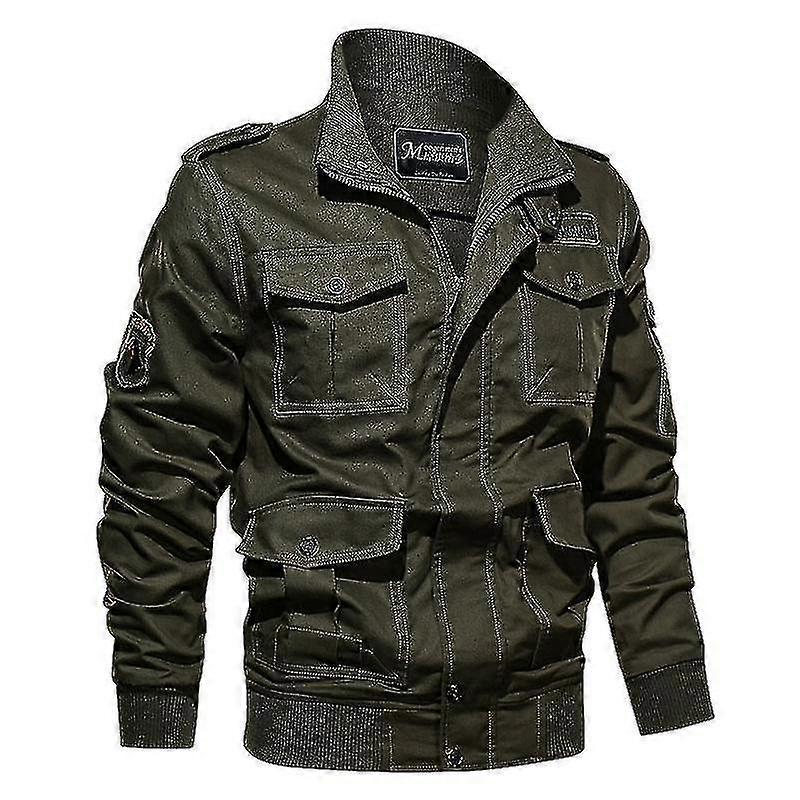 Men's Casual Multi-pocket Cotton Jackets Military Style-XT | Fruugo UK