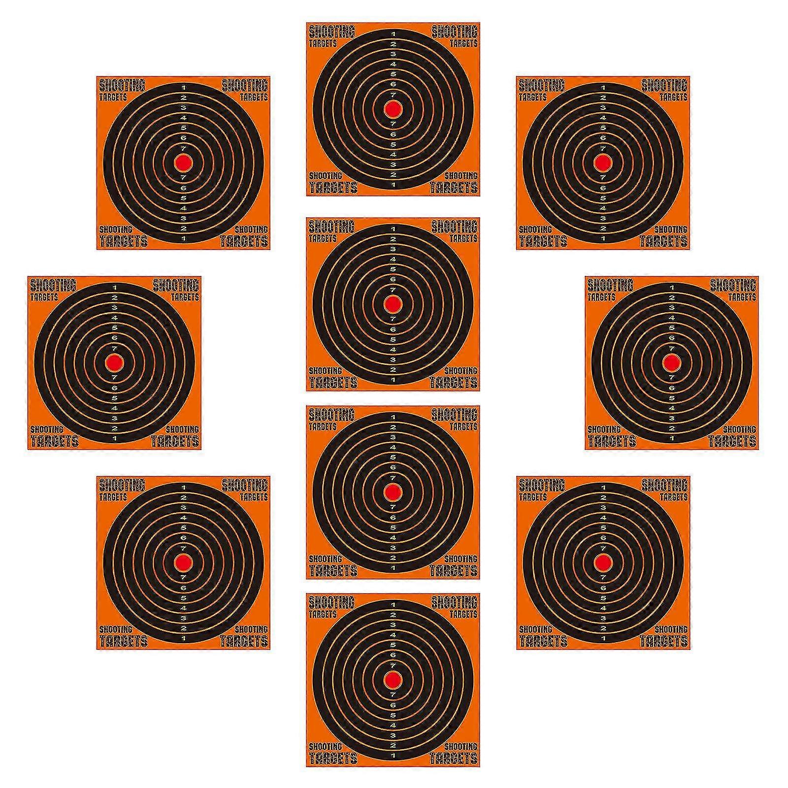 12-inch Splash Training Target Paper Precise Fluorescent Shooting Gun Target Paper Durable Shooting Target Paper With 10pcs For Shooting Tra