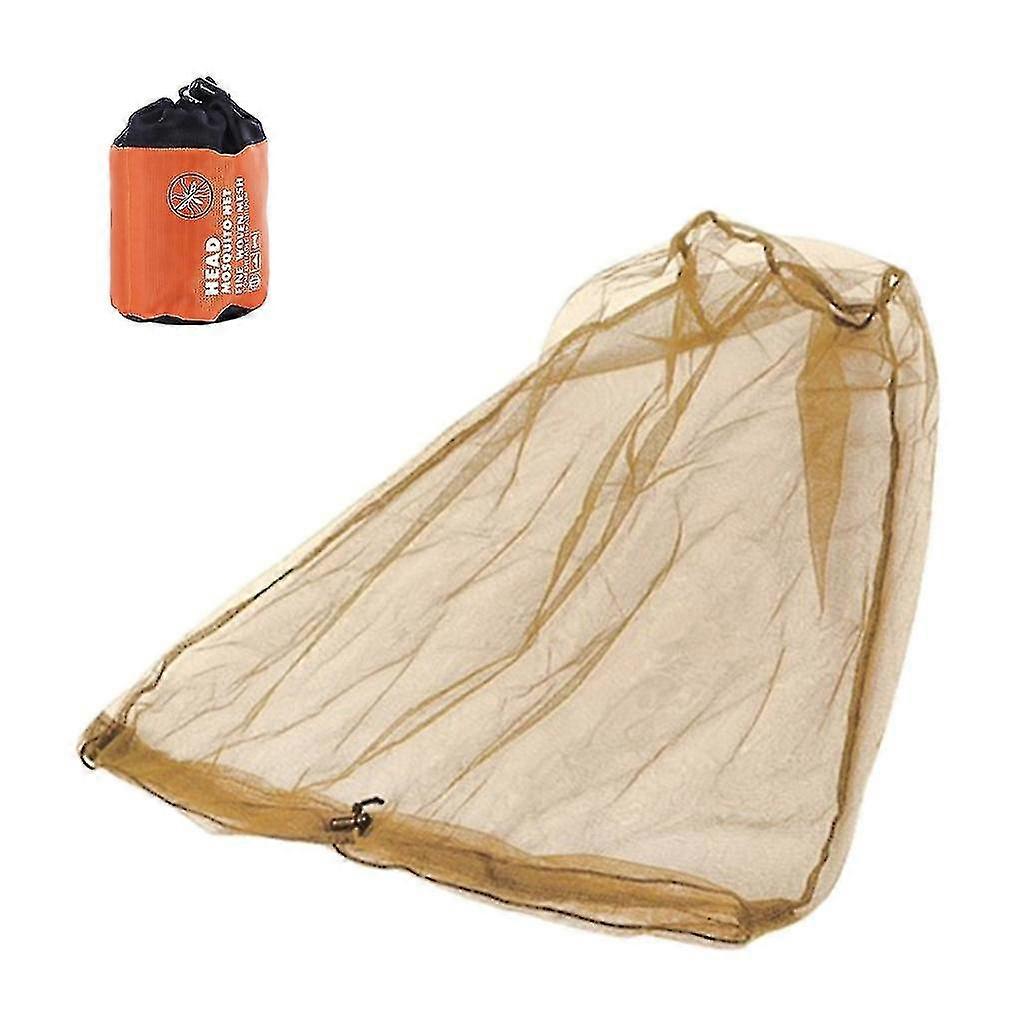 Face Head Net Hat Anti-mosquitos Netting Fishing Mesh Camping Protective Covers