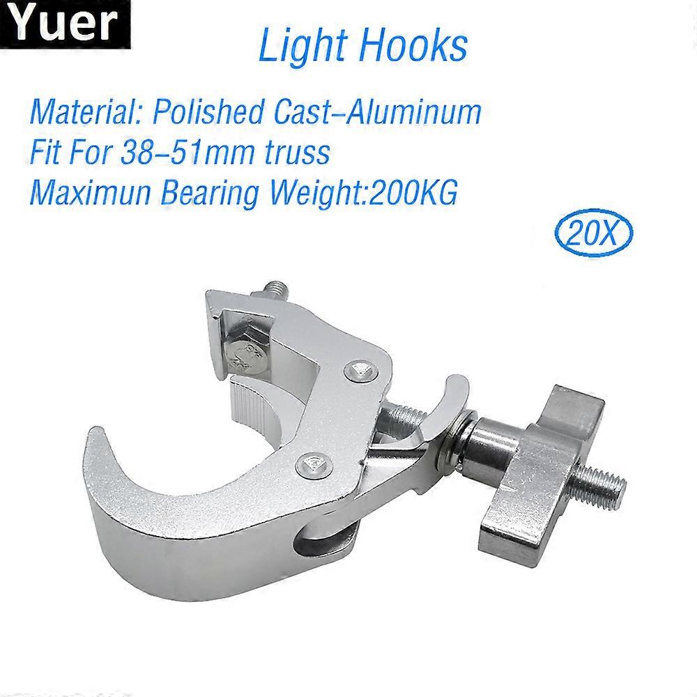Redkid 20Pcs / Lot Aluminium Scène Lumière Crochet Fit Pour 38-51mm LED Effet De Scène Lumière Pince