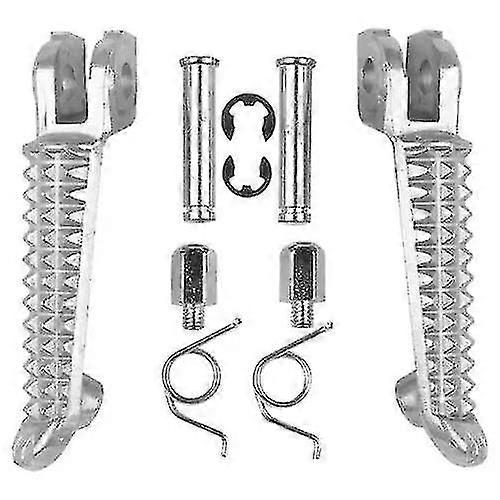 Moottoripyörä Edessä Taka Jalkatuet Jalkatapit Yamaha Yzf R1 2002-2014 R6 2003-2012 2011 2010 2009 2008 2007 2006 05 Musta/hopea