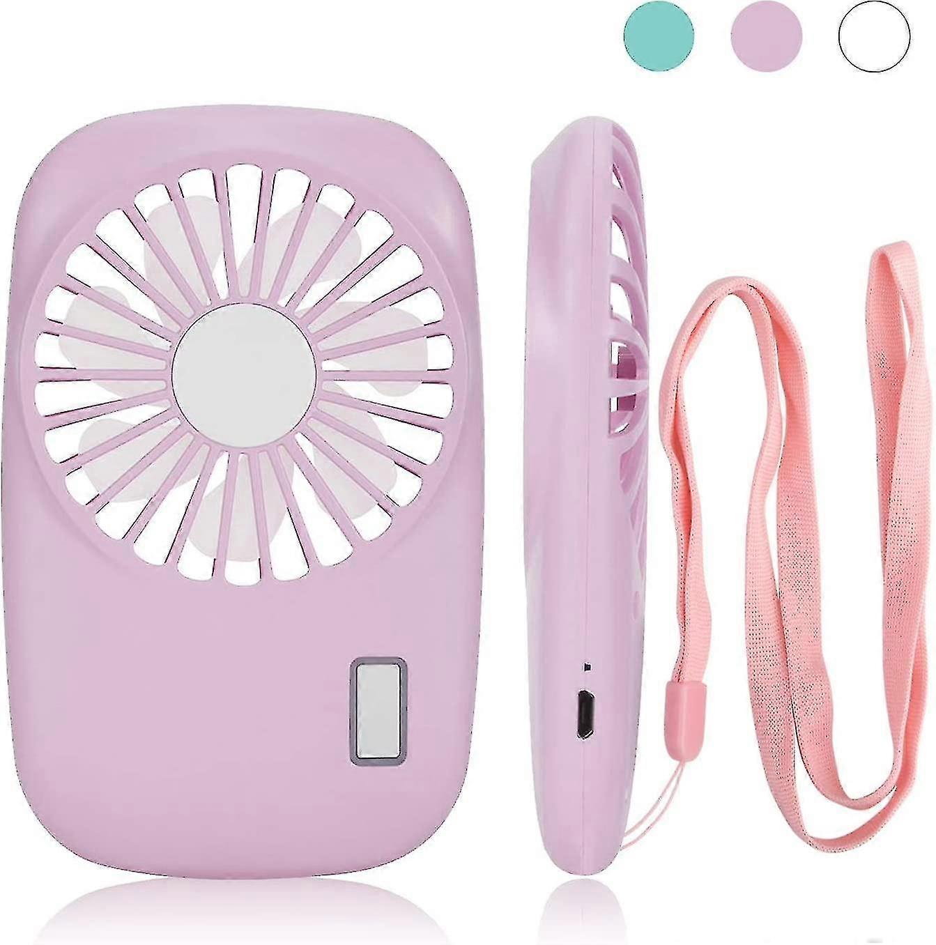 Small Portable Fan Rechargeable, Mini Fan Speed Adjustable, Usb Fan