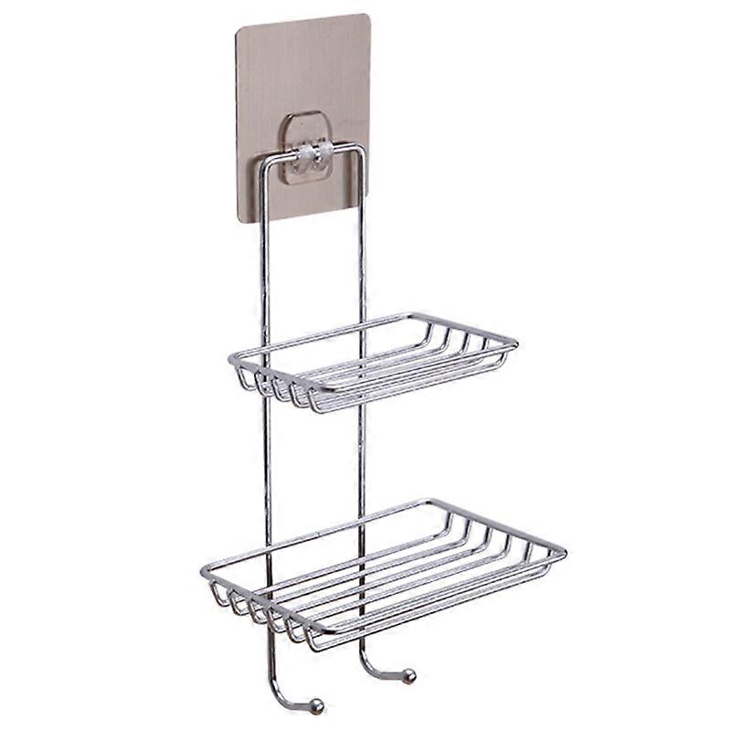 Double Layer Stainless Steel Draining Soap Holder