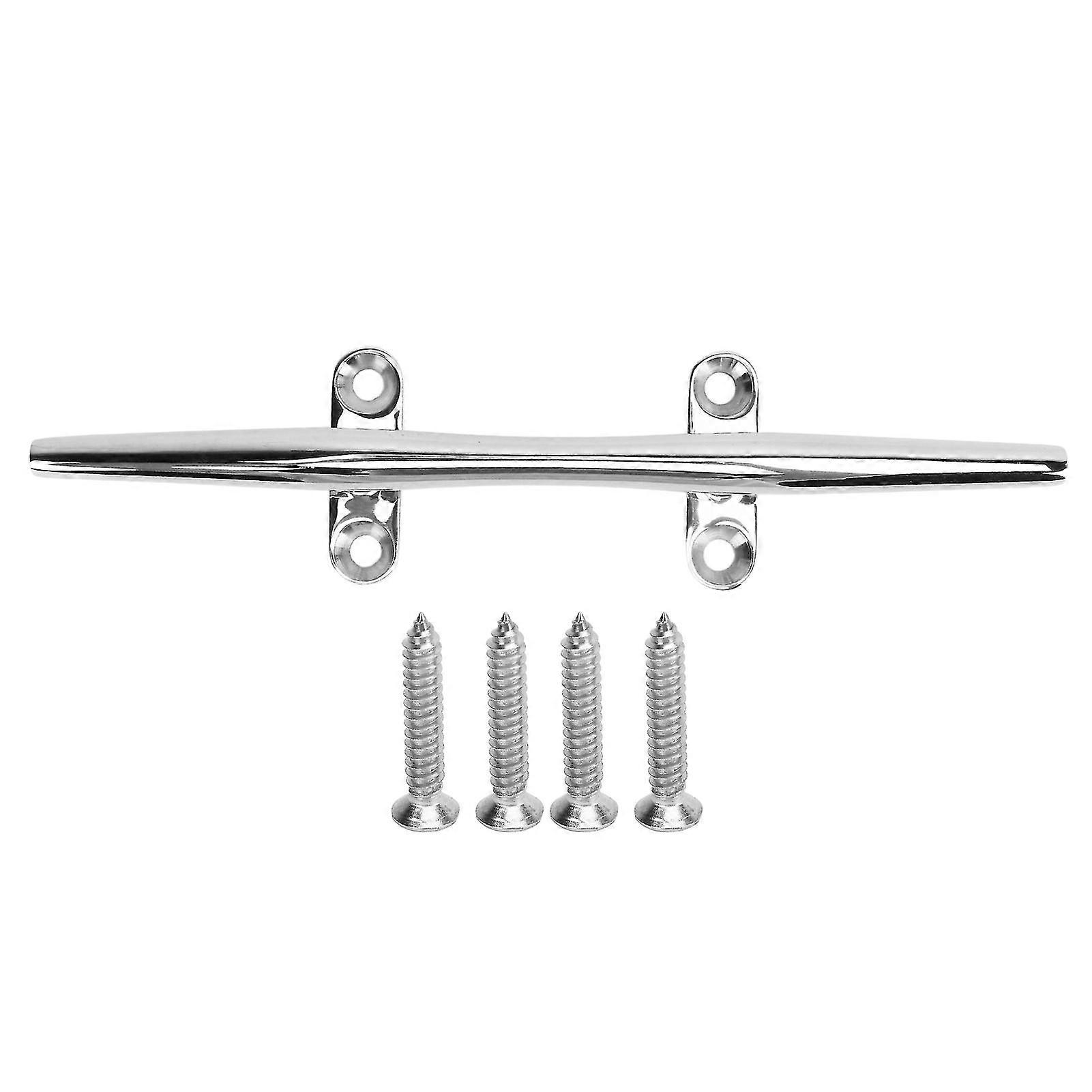 Taquet de bateau en acier inoxydable robuste de 10 pouces - Base ouverte pour une utilisation marine avec vis d’installation