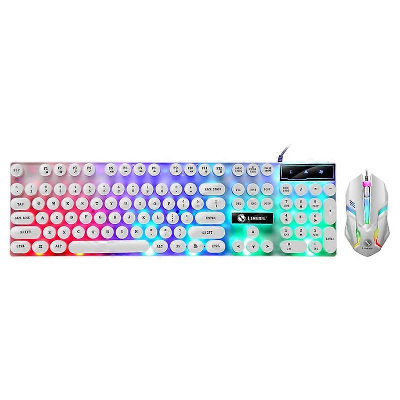 Mechanical Feel Backlight Punk Wired Keyboard Mouse Set