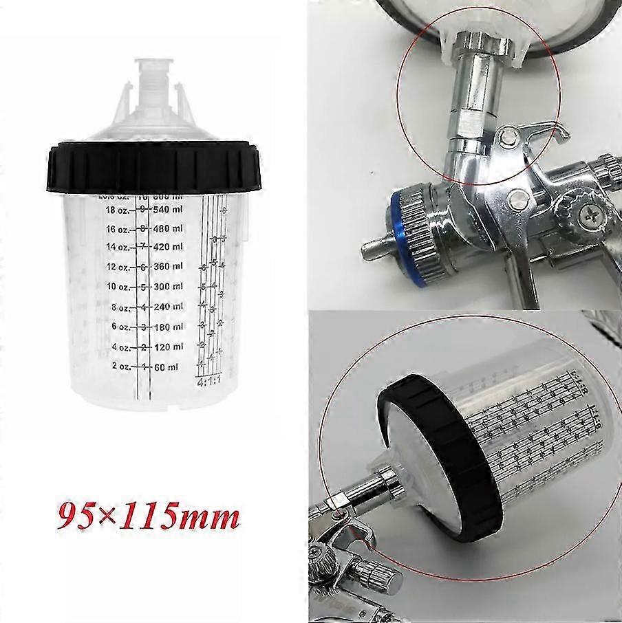 1 Set Spray Gun Connector Paint Mixing Cup Kit For Adapter Converts