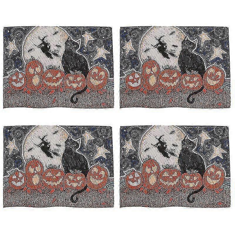 4pcs Halloween Place Mat