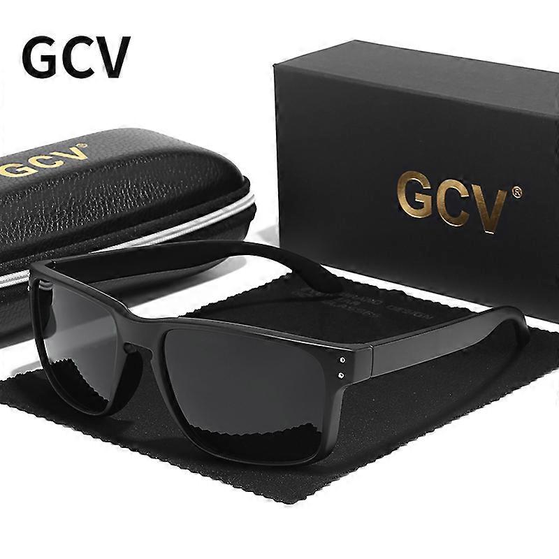 GCV Brand Fashion Wrap Frame Retro Decorative Pochromic Classic Polaroid Adult AdultVersatile Pattern Sunglasses UV400 Goggles