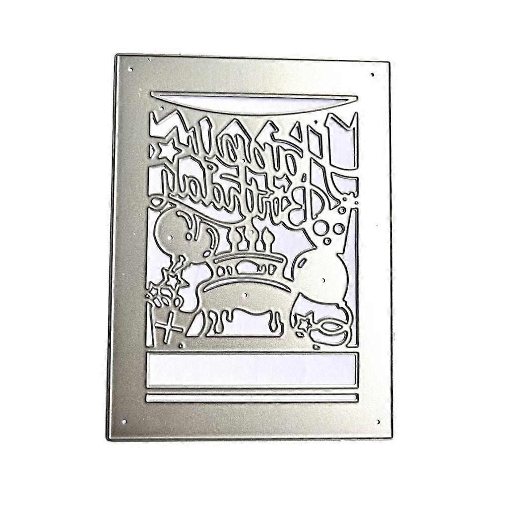 Birthday Ballon Banner Rectangular Embossing Mold Carbon Steel Cutting Dies