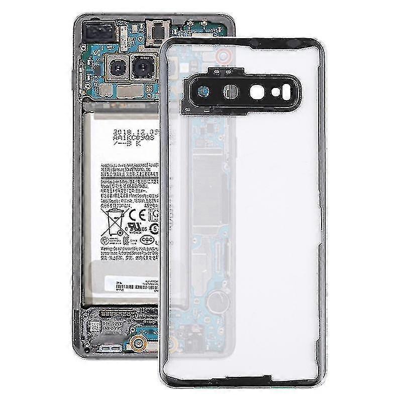 transparent Battery Back Cover With Camera Lens Cover For Samsung Galaxy S10 G973f/ds G973u G973