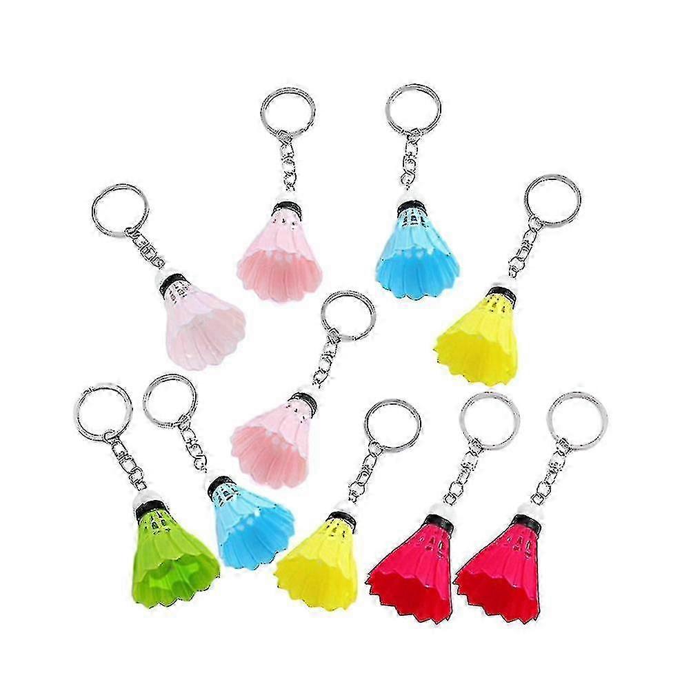 10 Pcs Wallet Keychain Badminton Key Chain Badminton Key Charms Badminton Game Souvenirs