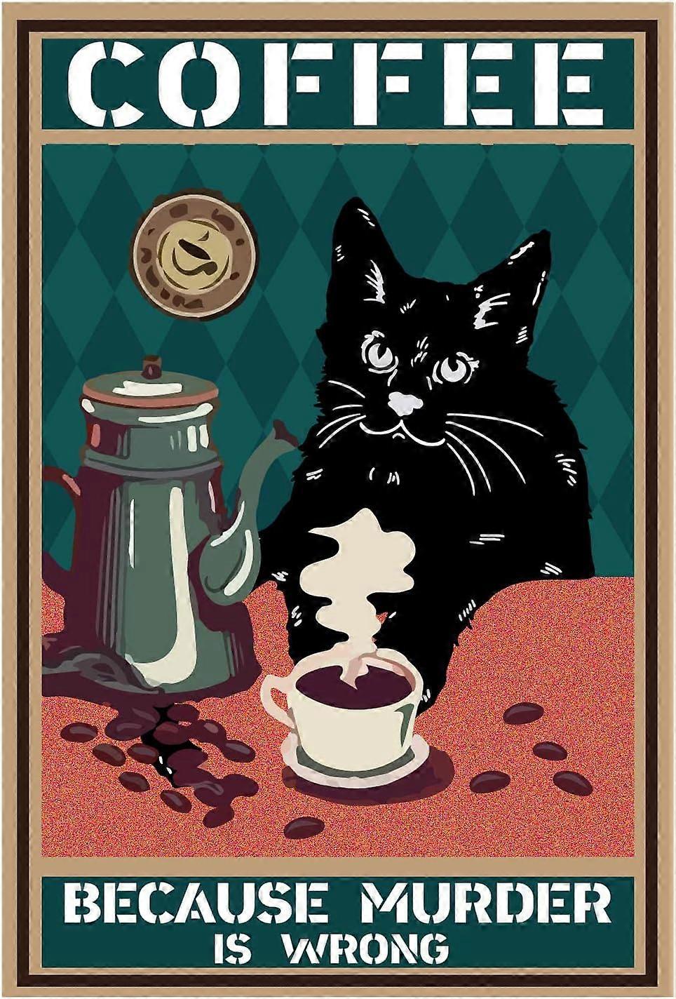 PVC Wall Stickers Wall Decoration Cat Pattern 550x390mm