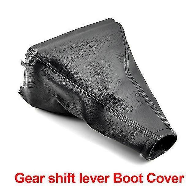 Black Leather 5 Speed Manual Car Gear Stick Shift Knob With Gaiter Boot Cover For Opel Corsa C Tigra B Combo C