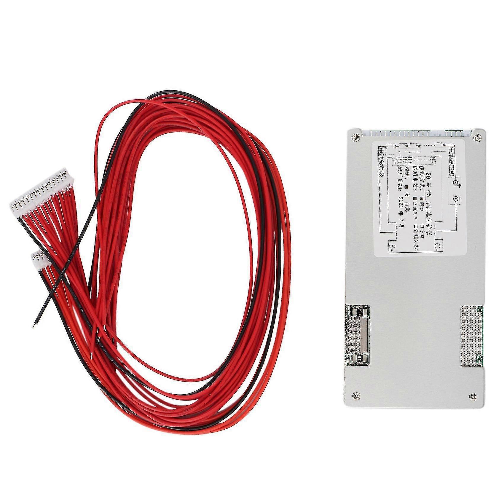 20s 72v 45a Li-ion Lithium Battery Bms Pcb Power Protection Board