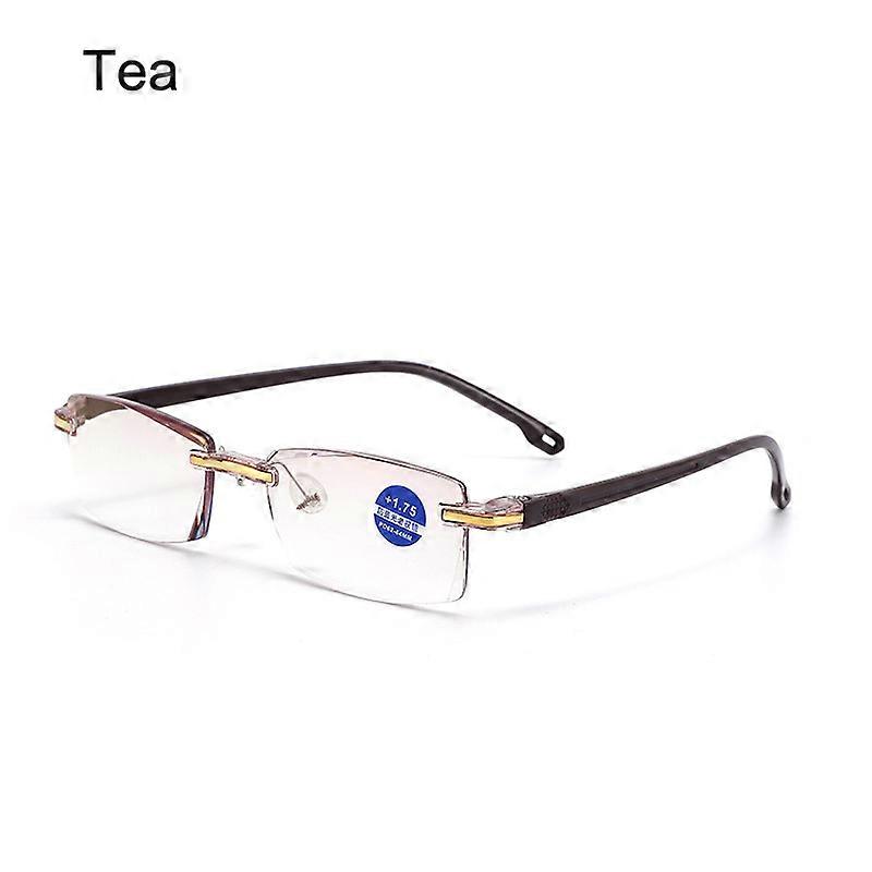 ZUEE Reading Glasses Men Women High Quality Half-frame Diopter Glasses Business Male Presbyopic Eyeglasses +1.0 1.5 2.0 2.5 4