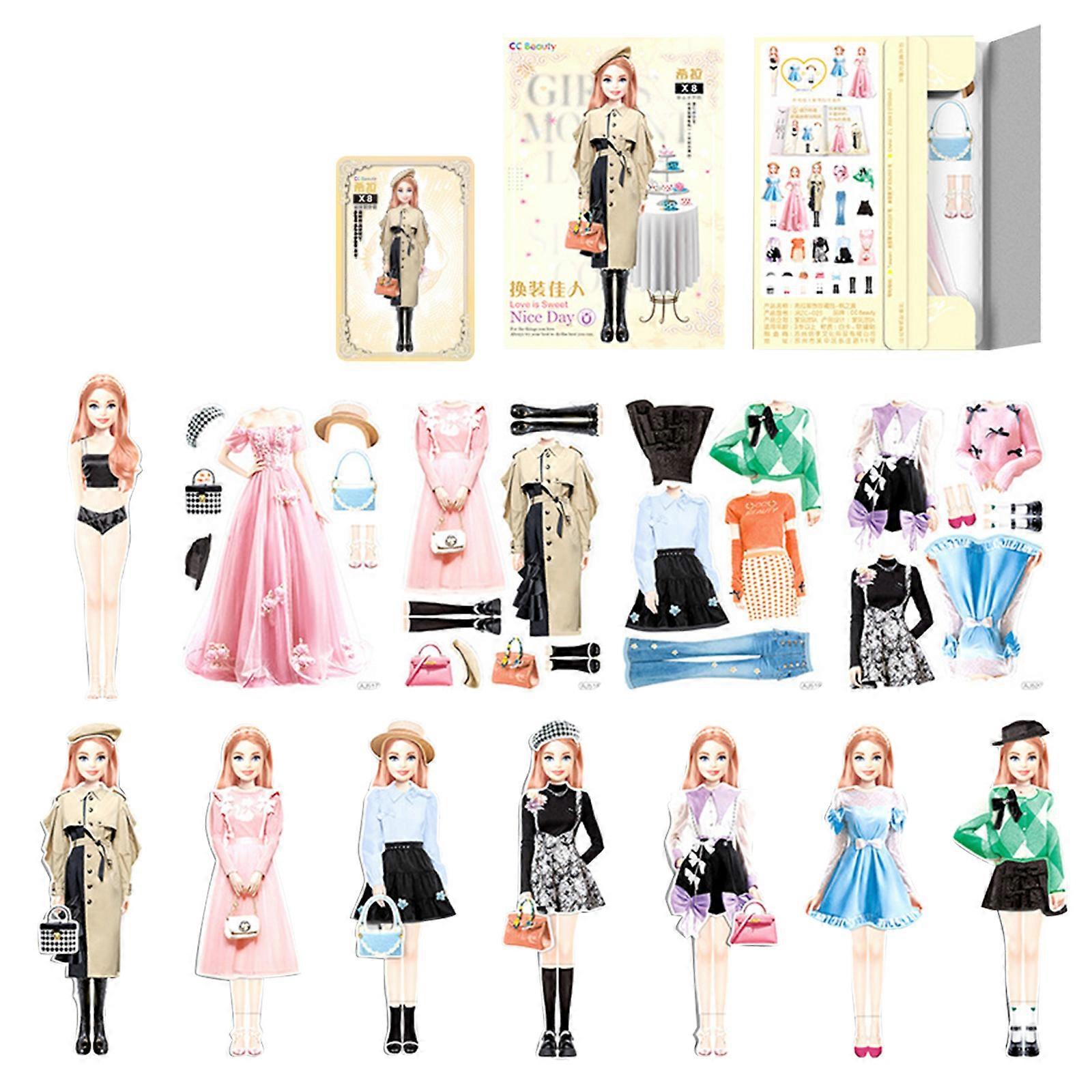 磁気プリンセスは、赤ちゃんをドレスアップ、磁気服のパズルをドレスアップ