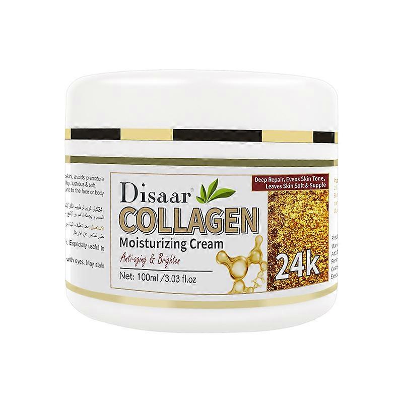 24K Anti-aging Cream 100ml Remodeling Elasticity Moisturizing Cream Smooth Fine Lines Firming Skin Collagen Cream 100ML