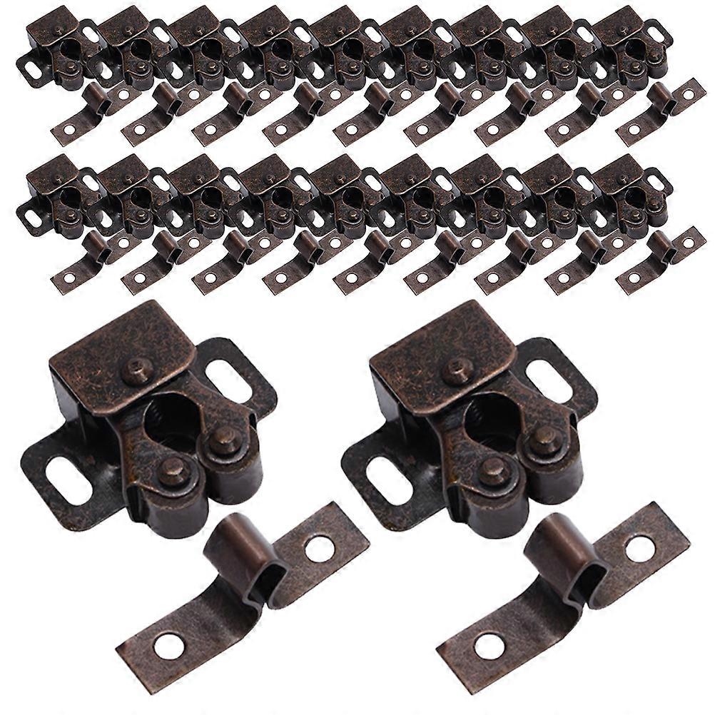 20pcs Screen Door Rollers Replacement Double Roller Catch for Cupboard Closet Door