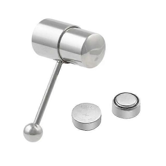 Vibračný prsteň do jazyka z nehrdzavejúcej ocele, punkový piercing do jazyka, pichľavý rovný prsteň s činkou