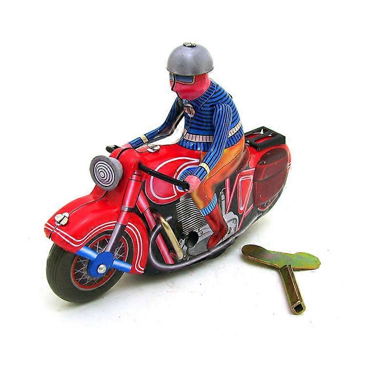 Single Motorcycle Clockwork Toy Personality Ornament Creative Gift Tin Toy