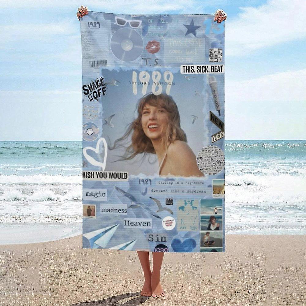 i645Taylor_Swi_ft Toalha de praia de microfibra YJ4301