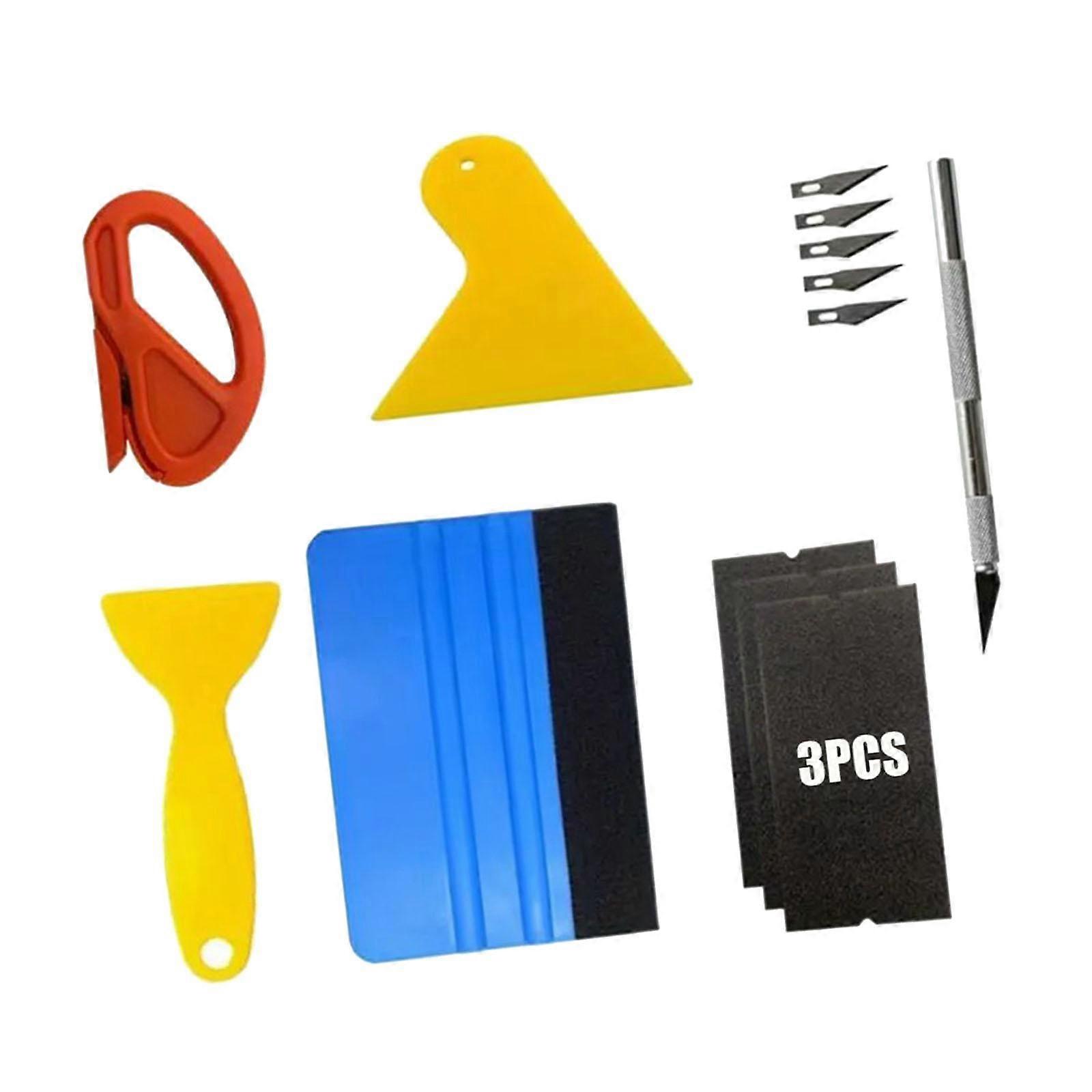 سيارة الفينيل التفاف نافذة صبغة أداة كيت لغطاء سقف السيارة عملي 13 قطعة