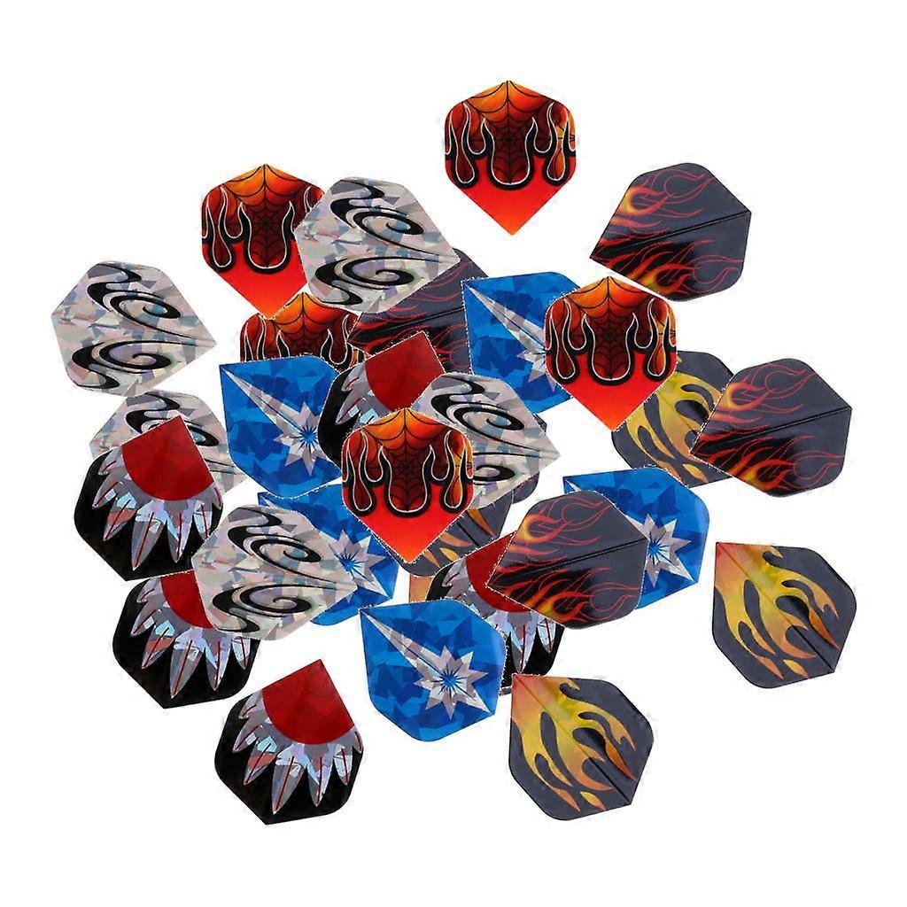 30 Stück Sortiment Dart Flights Standard Form Extra Strong Spider Pattern