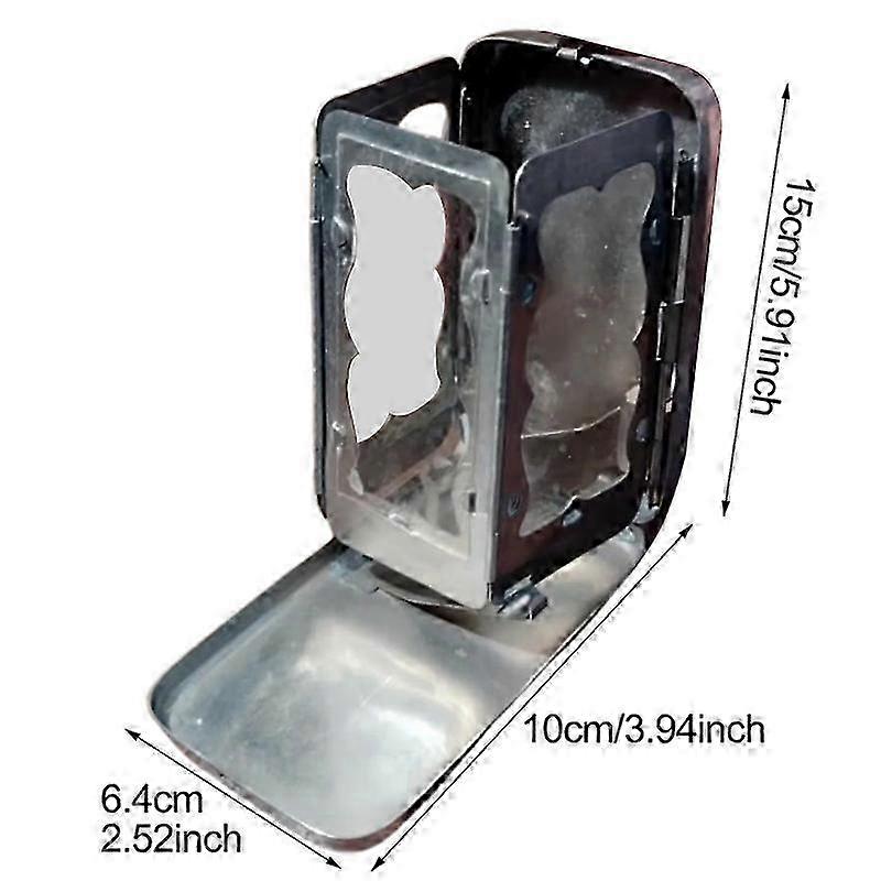 Folding Pocket Candle Lantern,Medieval Vintage Small Pocket Lantern,Portable Outdoor Candle Lamp, Stainless Steel Folding Pocket Candle Lantern For Emergency Power Outage Camping Hiking Travel