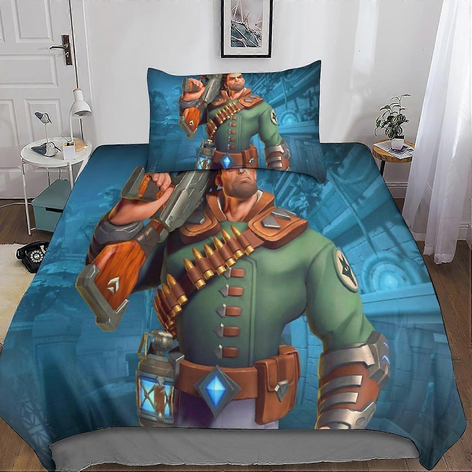 طقم أغطية لحاف بالادينغ ، طقم مفروشات مع أغطية لحاف وغطاء وسادة بسحاب ، للبالغين والأطفال 135 * 200 سم