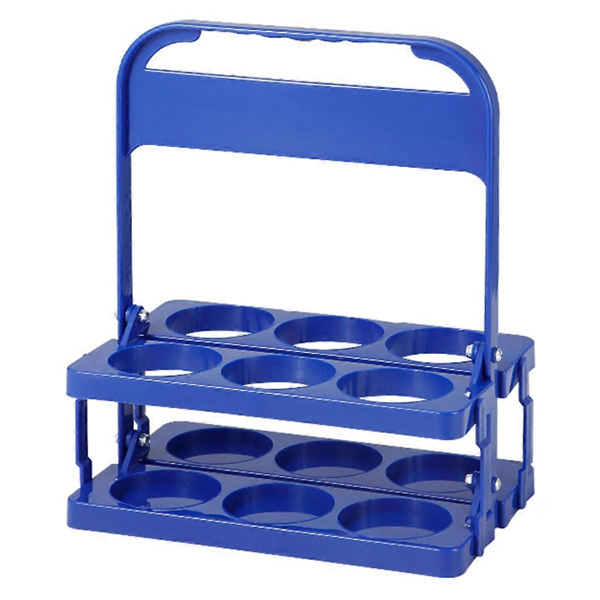 Portable Beer Carrier- 6 Pack Drink Holder,Reusable Plastic Wine & Beer Rack, Ideal for Picnics and