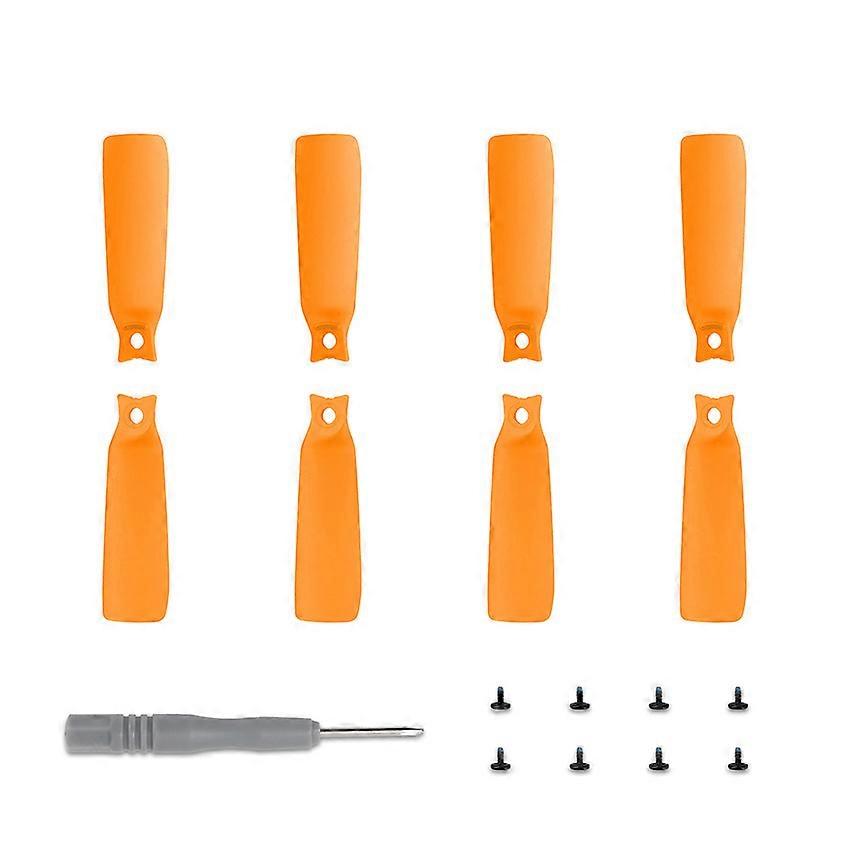 Propeller Vlog Aerial Camera 4022F Coloured Paddles Lightweight Drone Wing Accessories for FLIP(Orange)