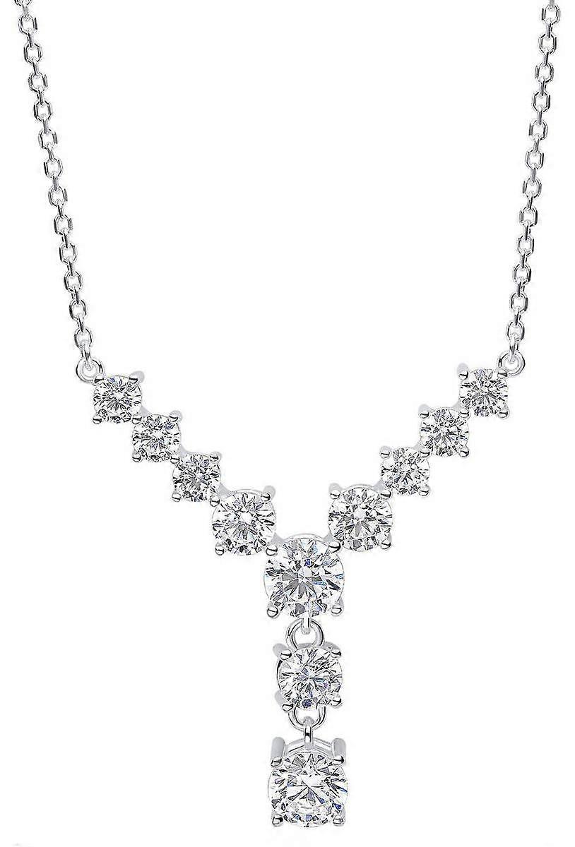 Beginnings Gradient Lariat Necklace - Silver