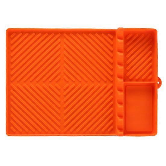 Silicone Griddle Tools Mat Large Spatula Mat with Hanging Hole Non-Slip Heat-Resistant Countertop BBQ Grill Tool Rest Pad