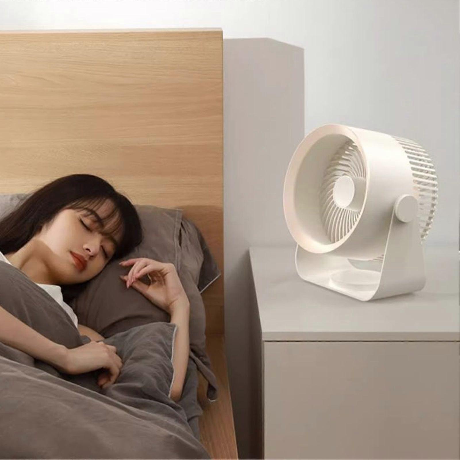 Ventilatore di circolazione dell'aria Silenzioso Potente Ventilatore di circolazione dell'aria da tavolo a parete regolabile a 180 gradi per la cucina della camera da letto